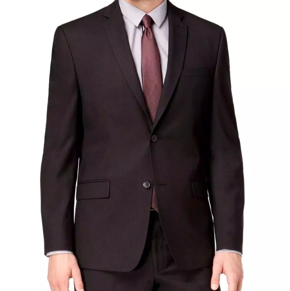 Marc New York Andrew Mens Blazer Size 42 Regular Black 2 Button Stretch Jacket